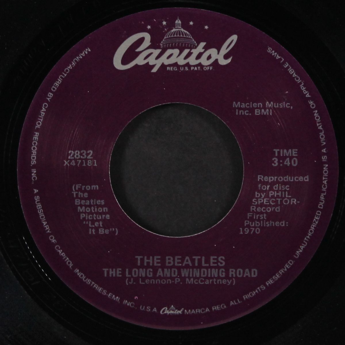 the long and winding road / for you blue by BEATLES