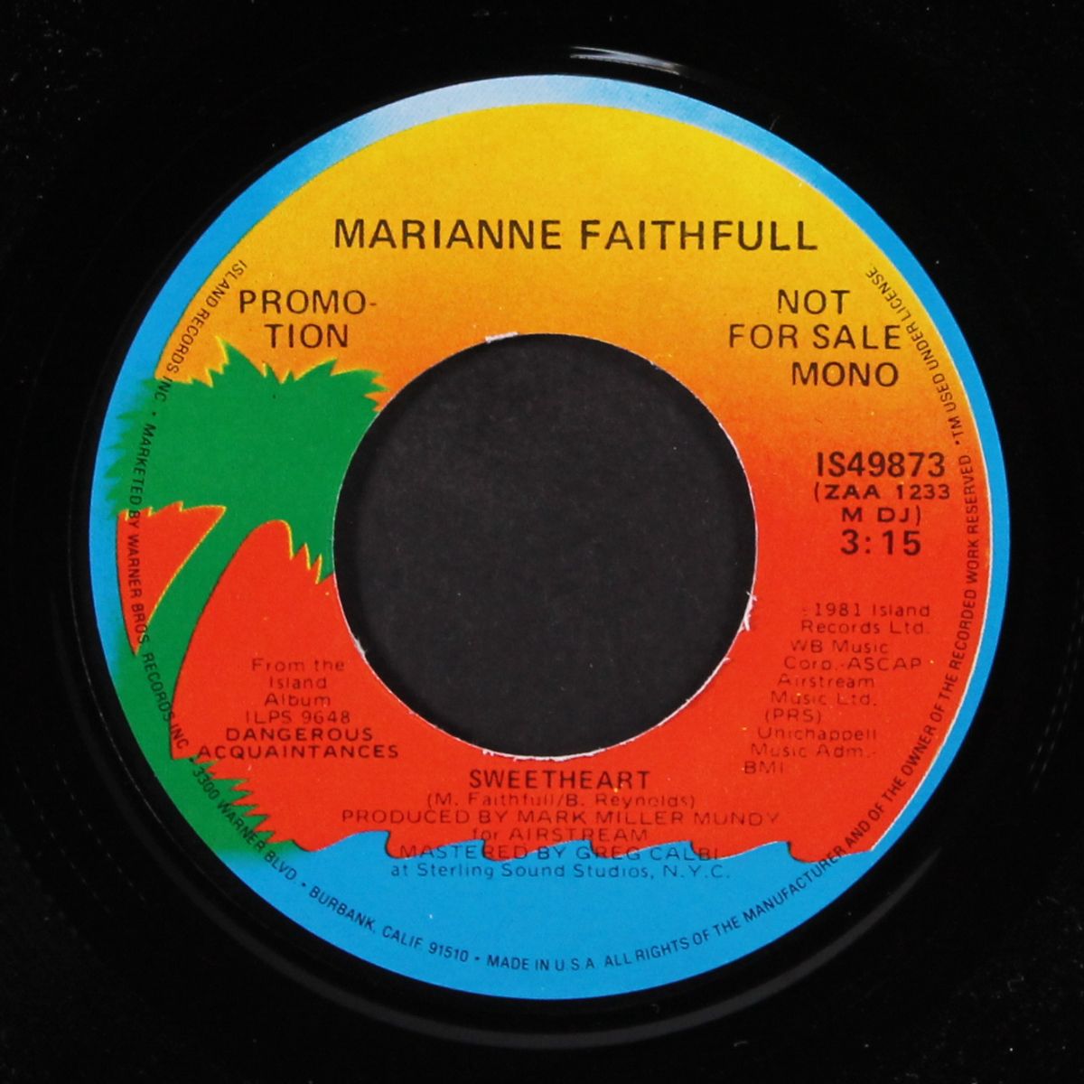 sweetheart / mono by MARIANNE FAITHFUL