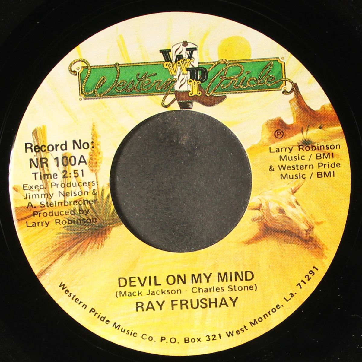 devil on my mind / cause you were there by RAY FRUSHAY