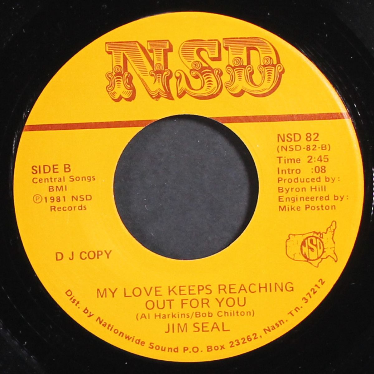 no body but yours / my love keeps reaching out for you by JIM SEAL