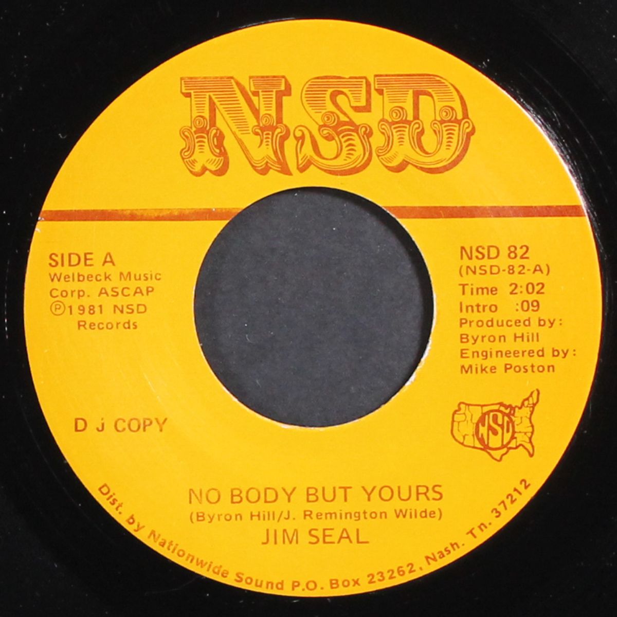 no body but yours / my love keeps reaching out for you by JIM SEAL