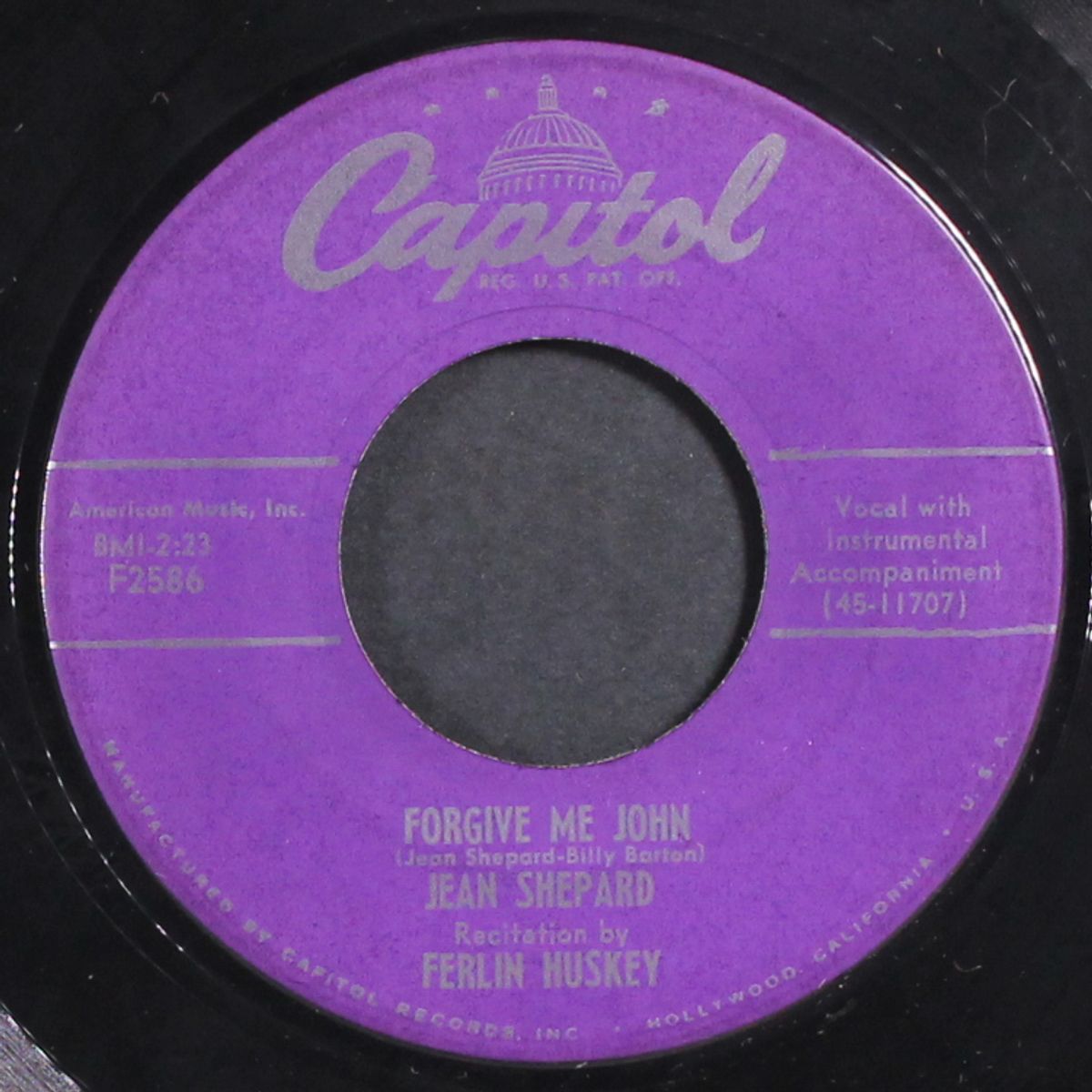 my wedding ring / forgive me john by JEAN SHEPARD