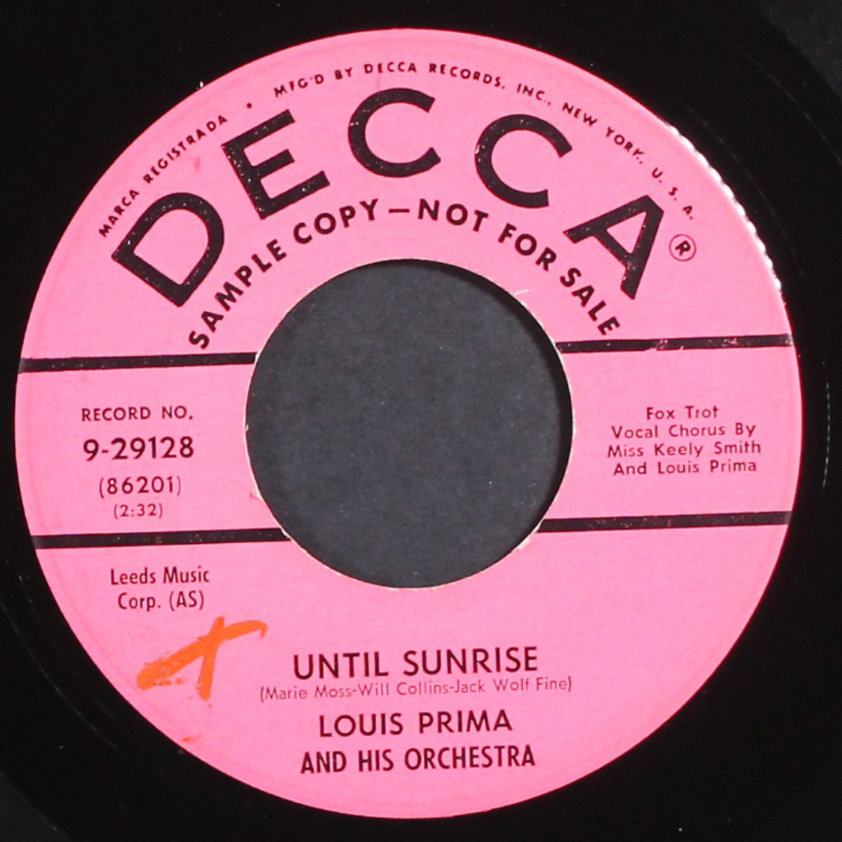 the happy wanderer by LOUIS PRIMA