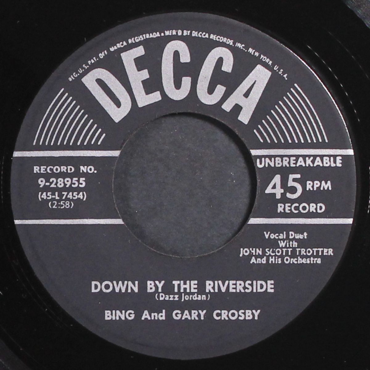 what a little moonlight can do / down by the riverside by BING & GARY CROSBY