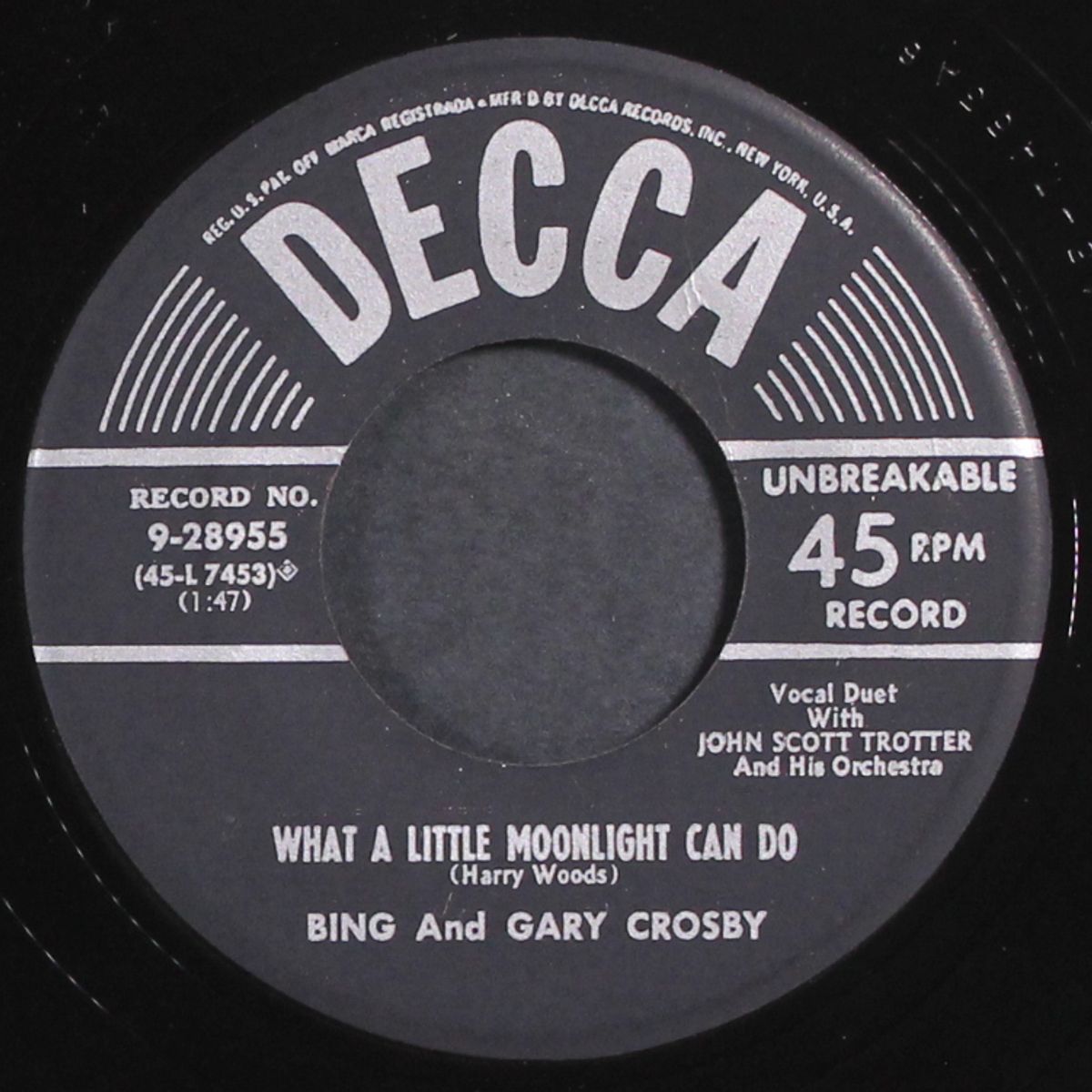 what a little moonlight can do / down by the riverside by BING & GARY CROSBY