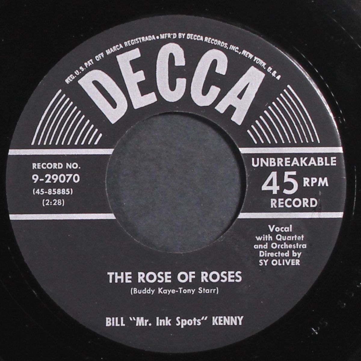 vows / the rose of roses by BILL KENNY