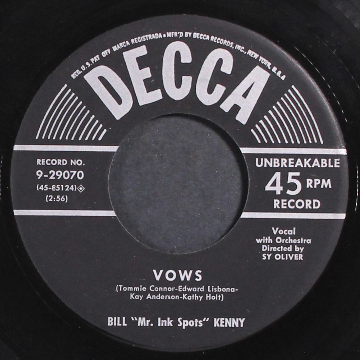 vows / the rose of roses by BILL KENNY