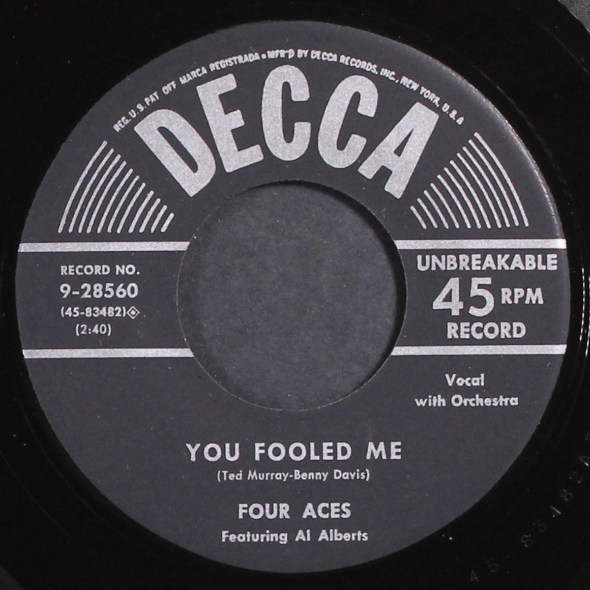you fooled me / if you take my heart away by FOUR ACES