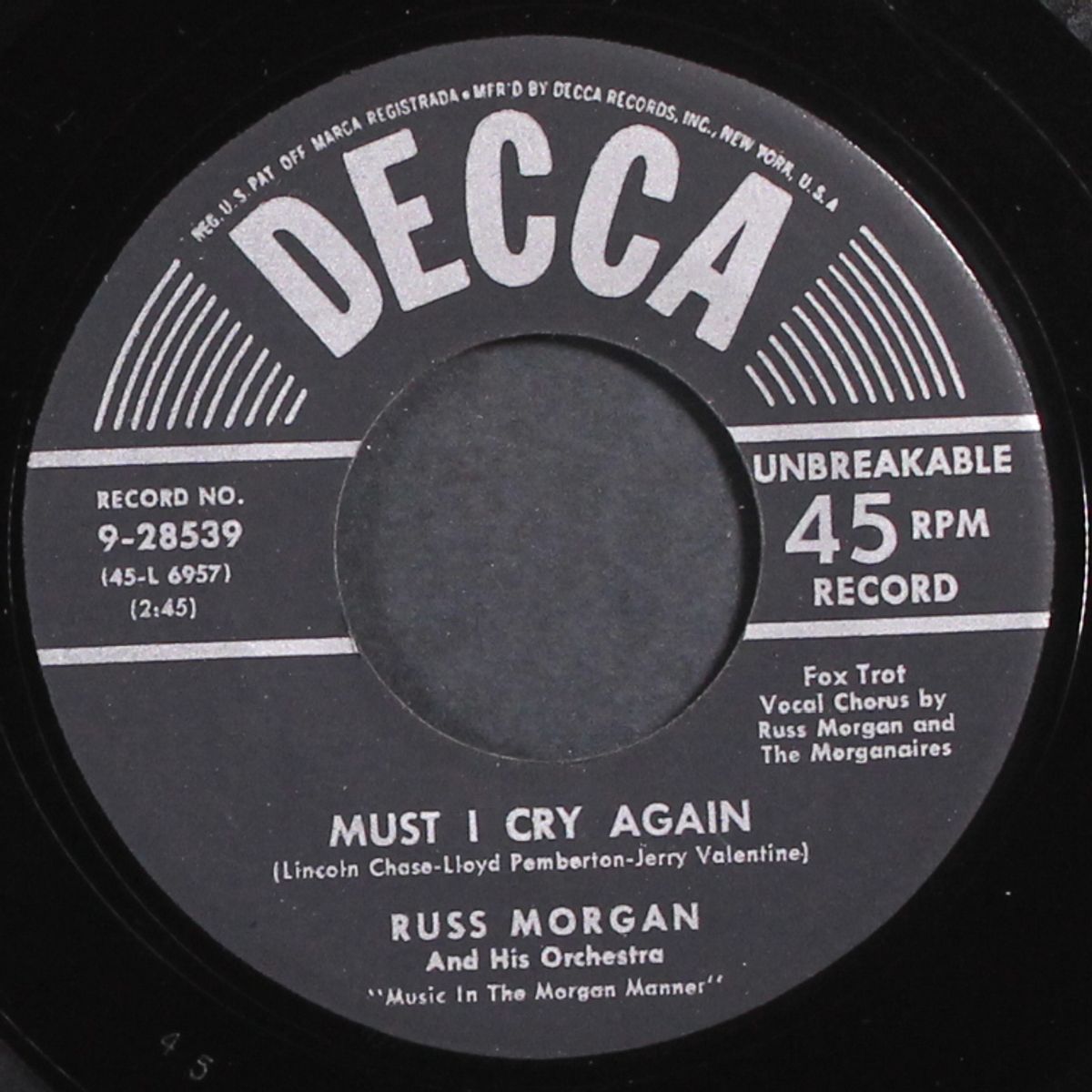 till i waltz again with you / must i cry again by RUSS MORGAN