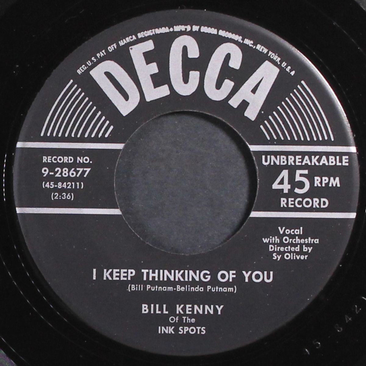 i keep thinking of you by BILL KENNY