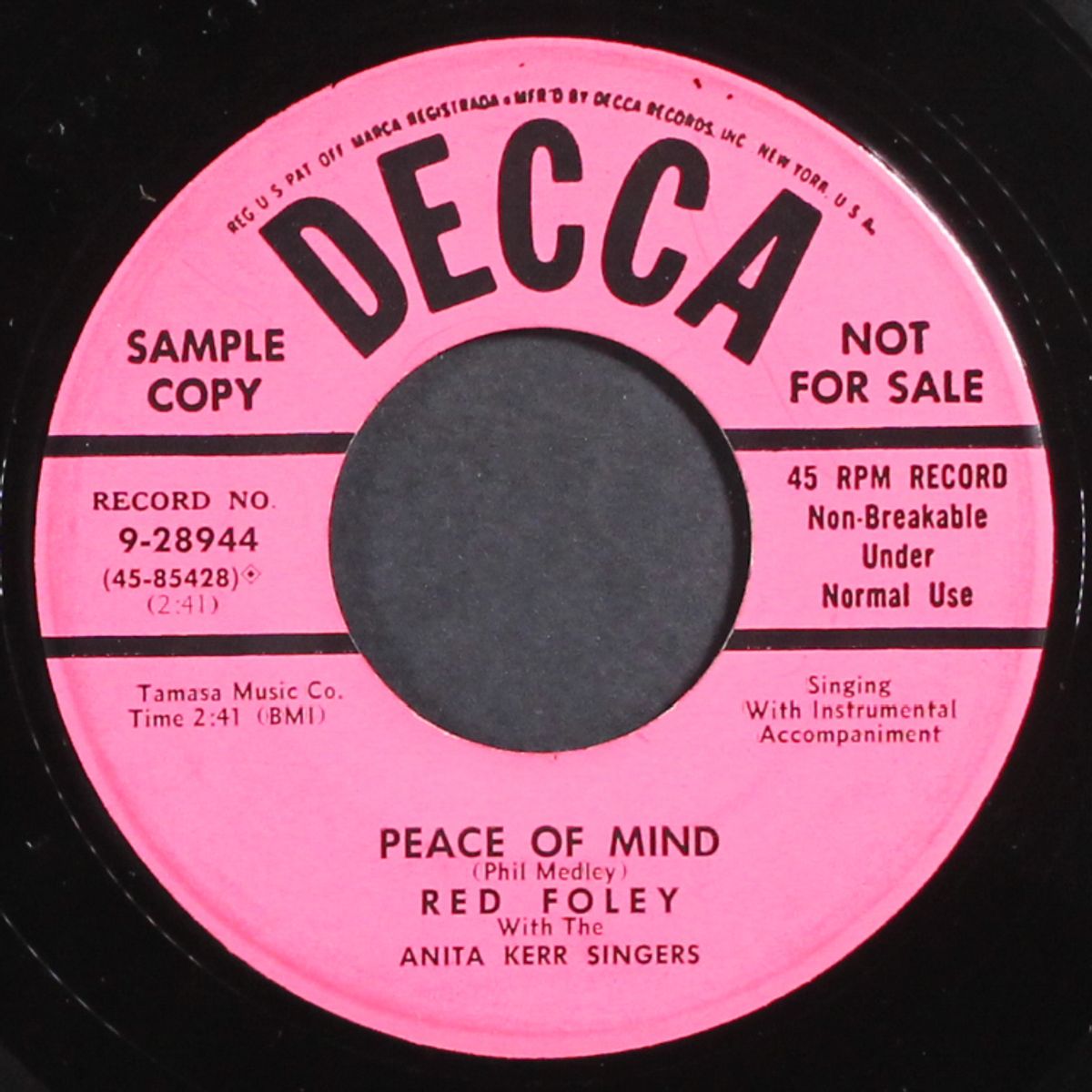 peace of mind by RED FOLEY