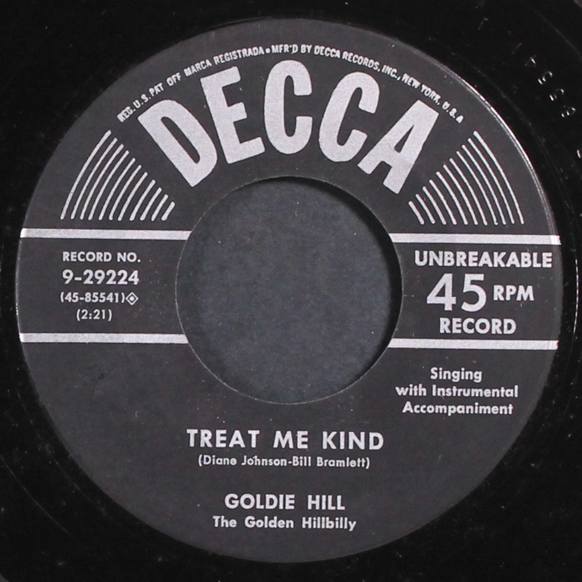 treat me kind by GOLDIE HILL
