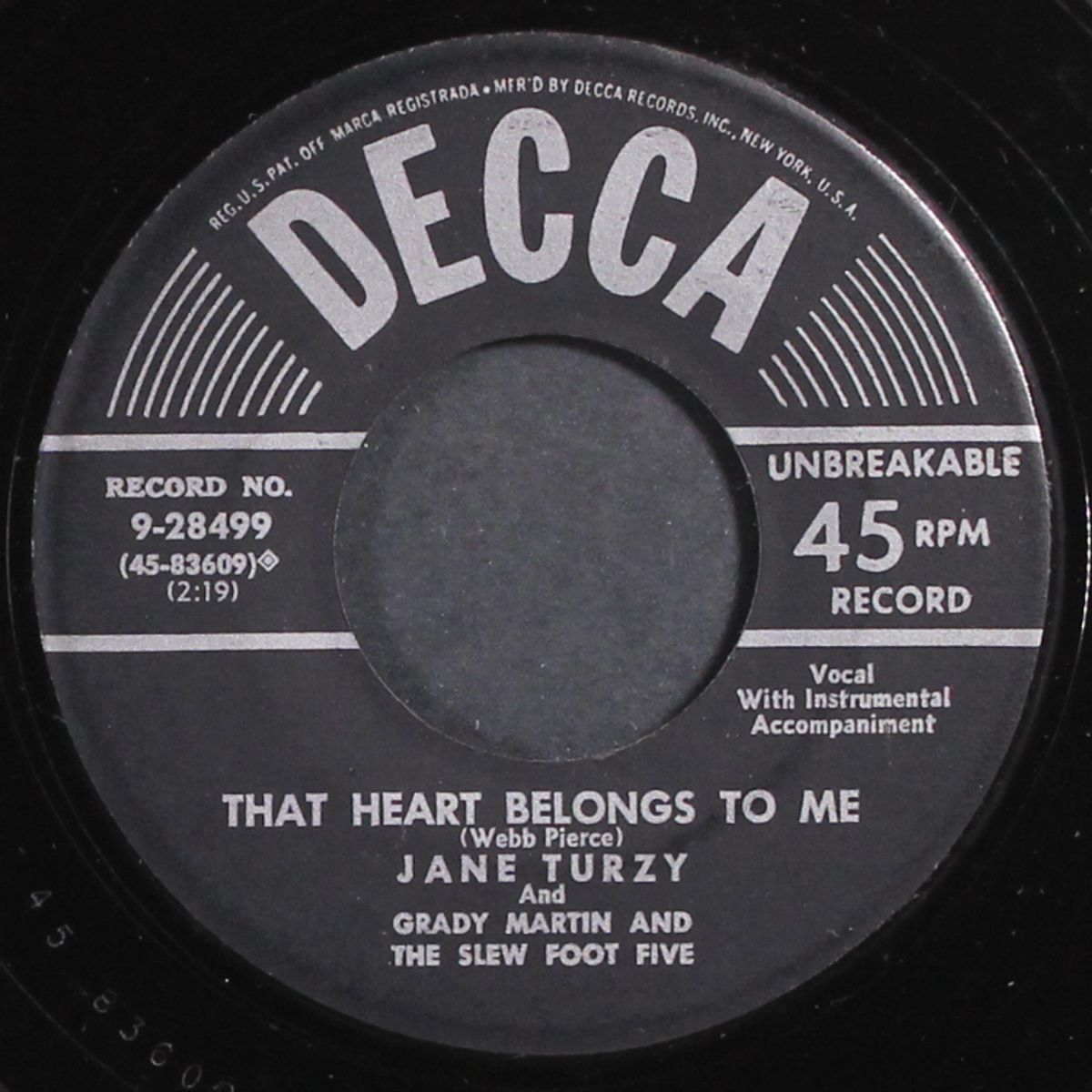 picking sweethearts / that heart belongs to me by JANE TURZY