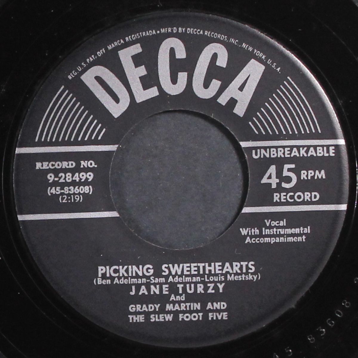 picking sweethearts / that heart belongs to me by JANE TURZY