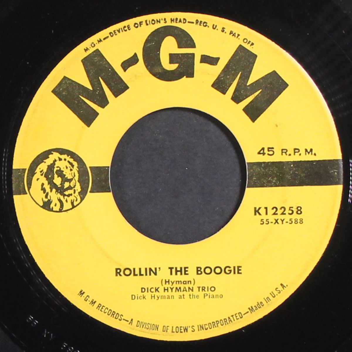 rollin' the boogie by DICK HYMAN