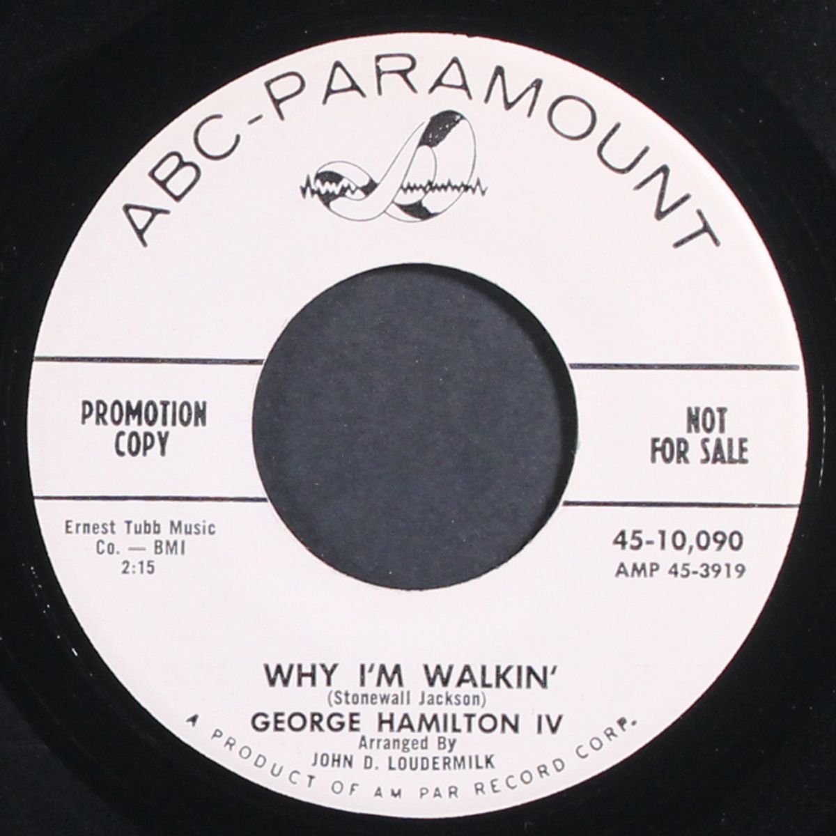 tremble / why i'm walkin' by GEORGE HAMILTON IV
