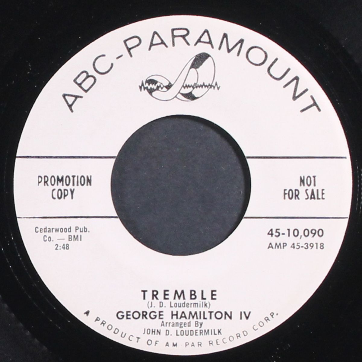 tremble / why i'm walkin' by GEORGE HAMILTON IV
