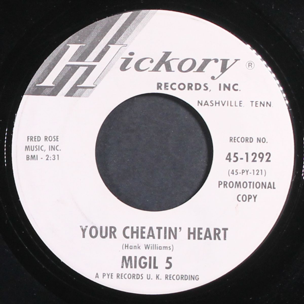 your cheatin' heart / boys and girls by MIGIL 5