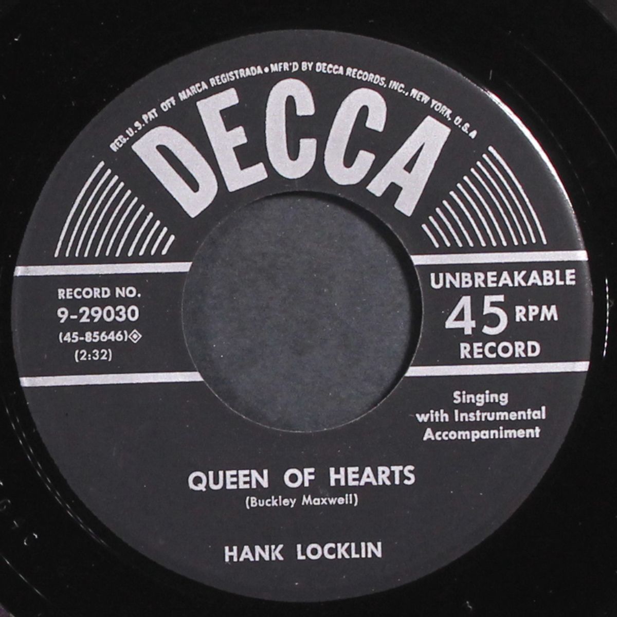 mysteries of life / queen of hearts by HANK LOCKLIN