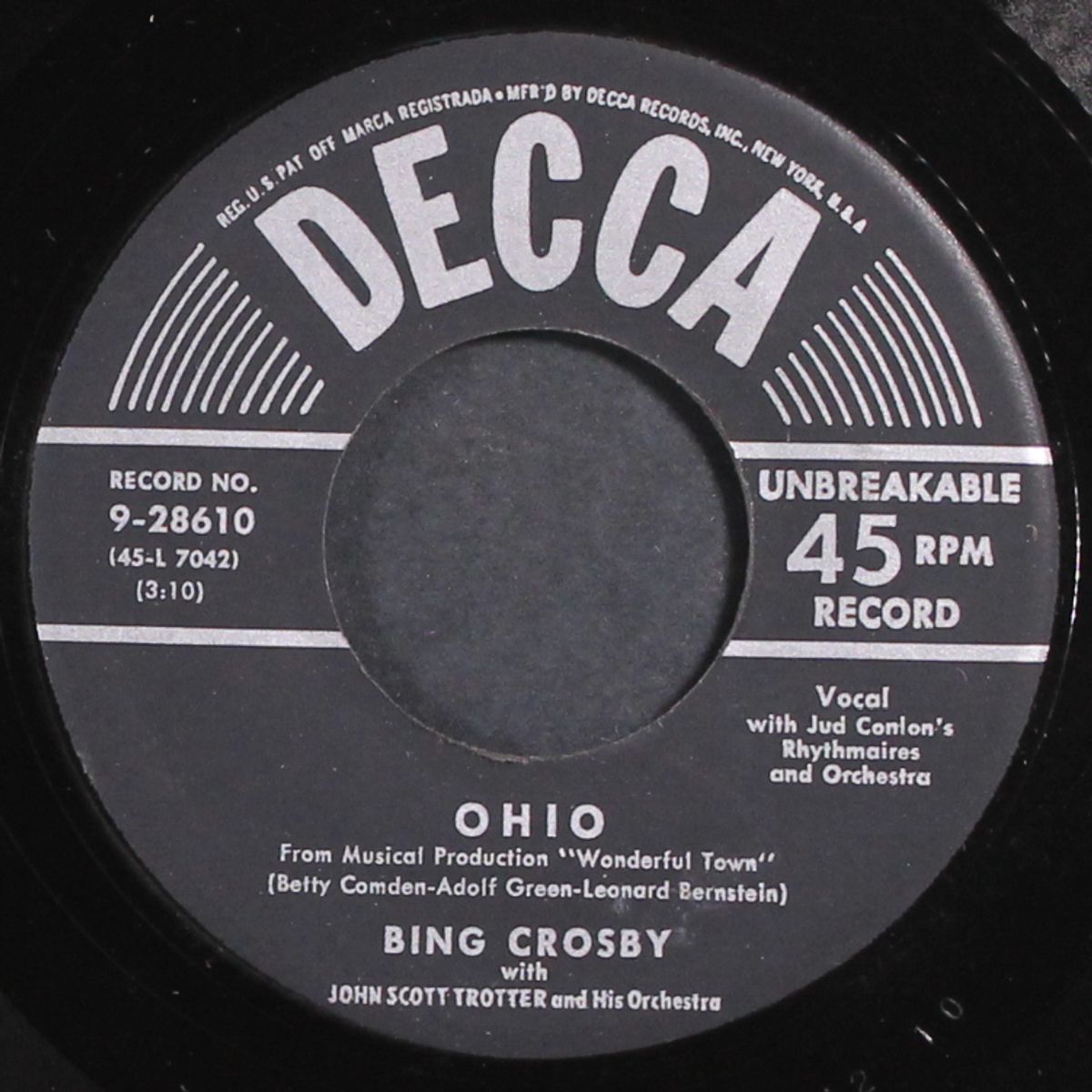 ohio by BING CROSBY