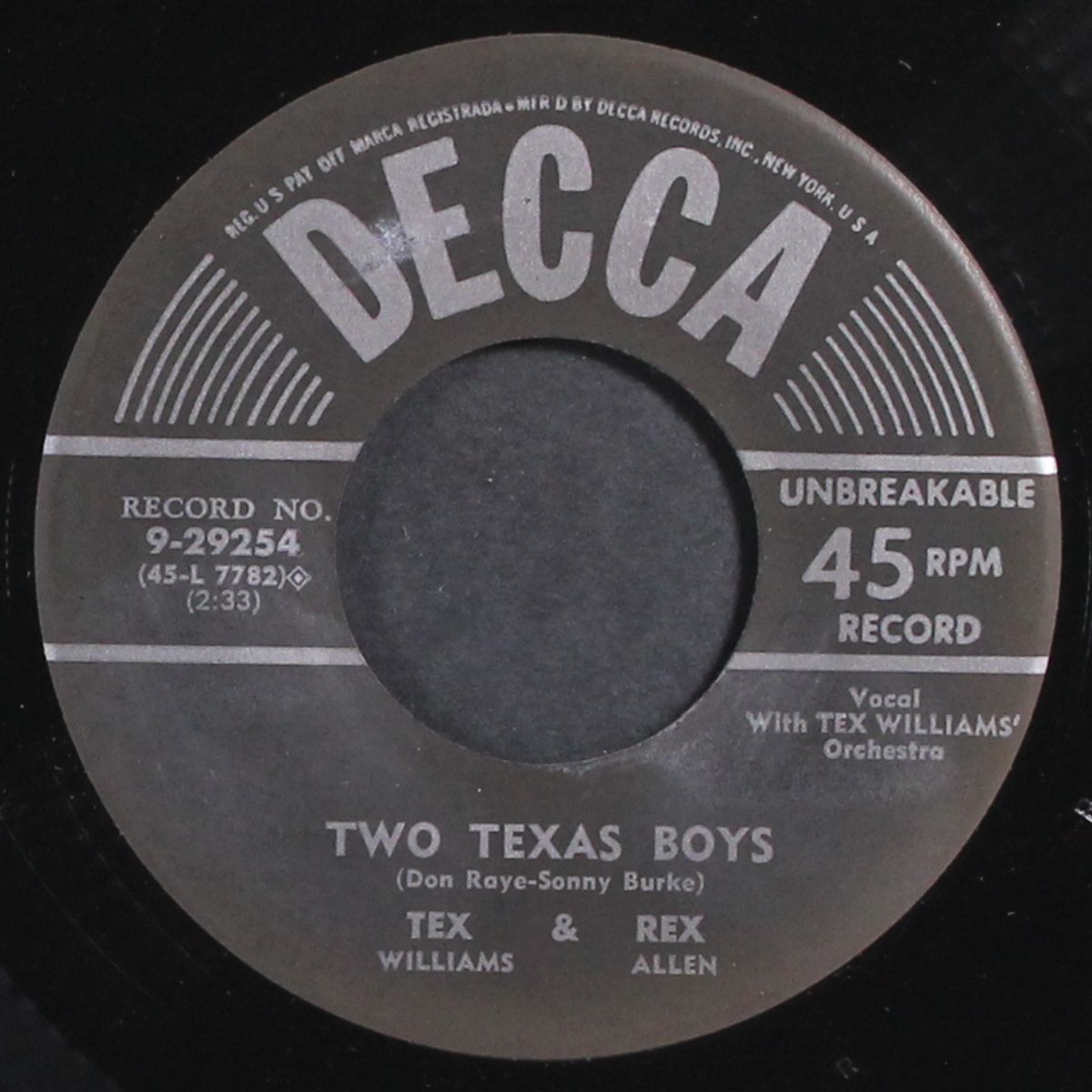 this old house / two texas boys by REX ALLEN