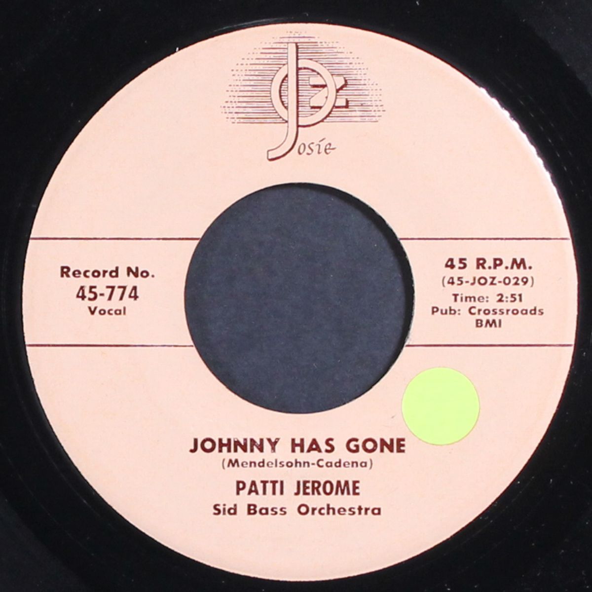 johnny has gone by PATTI JEROME