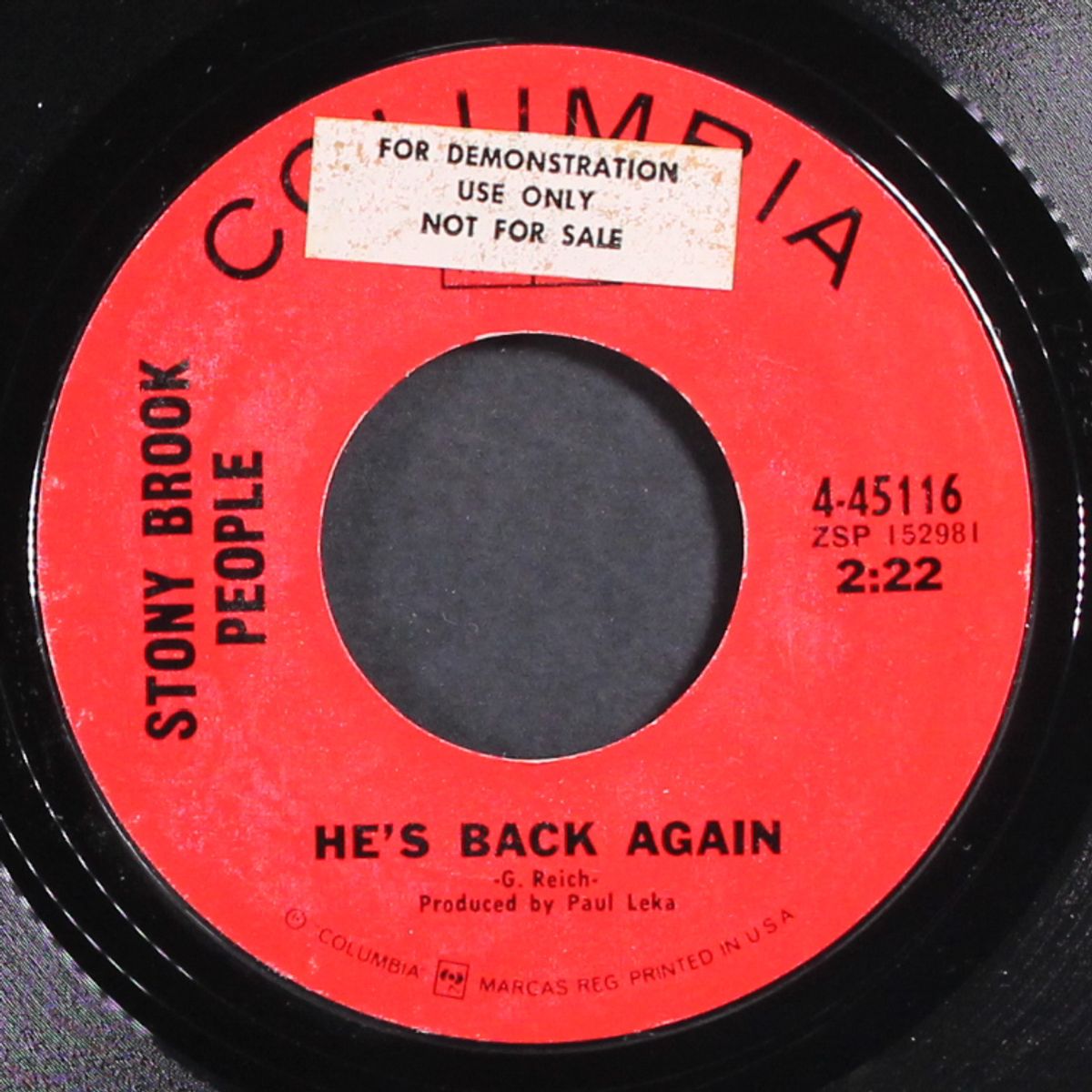 just a little lovin' / he's back again by STONY BROOK PEOPLE