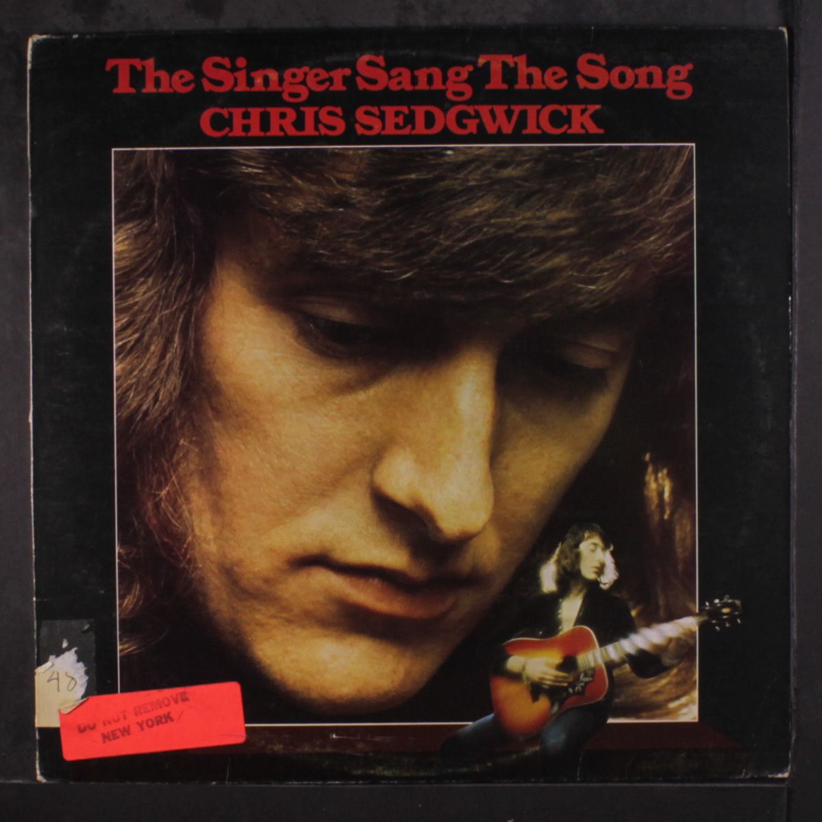 the singer sang the song by CHRIS SEDGWICK