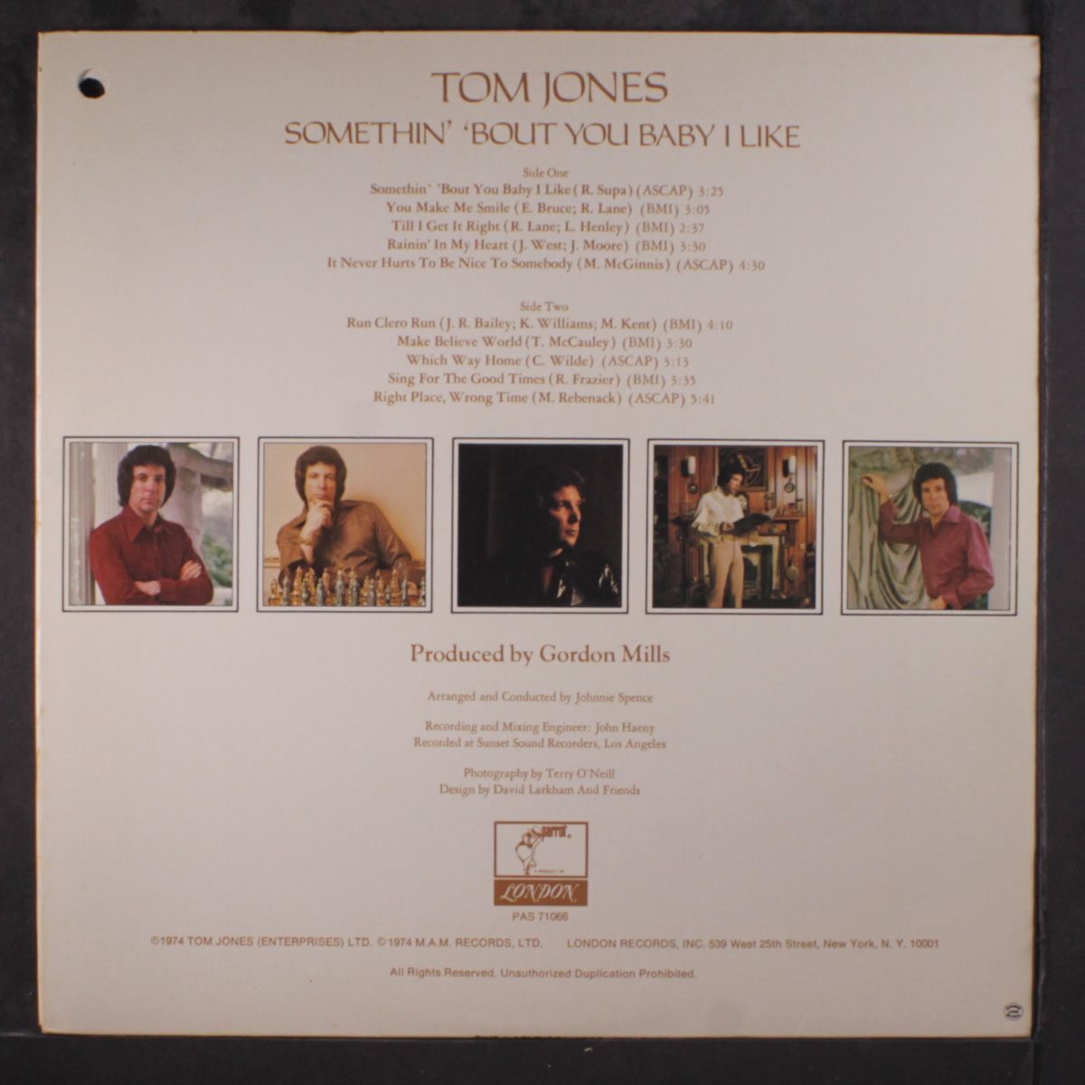 somethin' 'bout you baby i like by TOM JONES