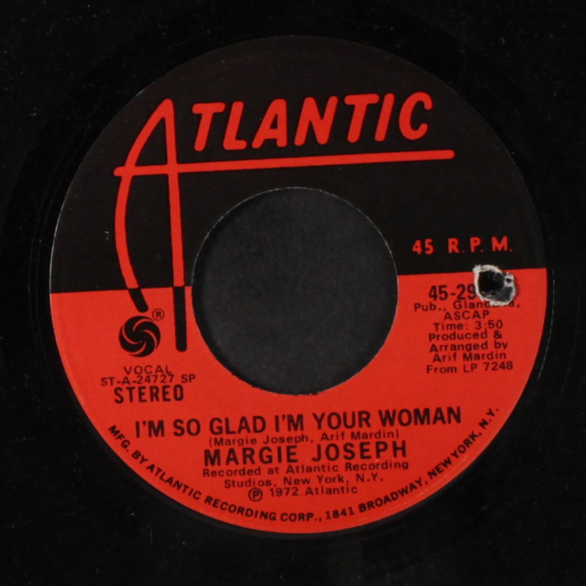 touch your woman / i'm so glad i'm your woman by MARGIE JOSEPH