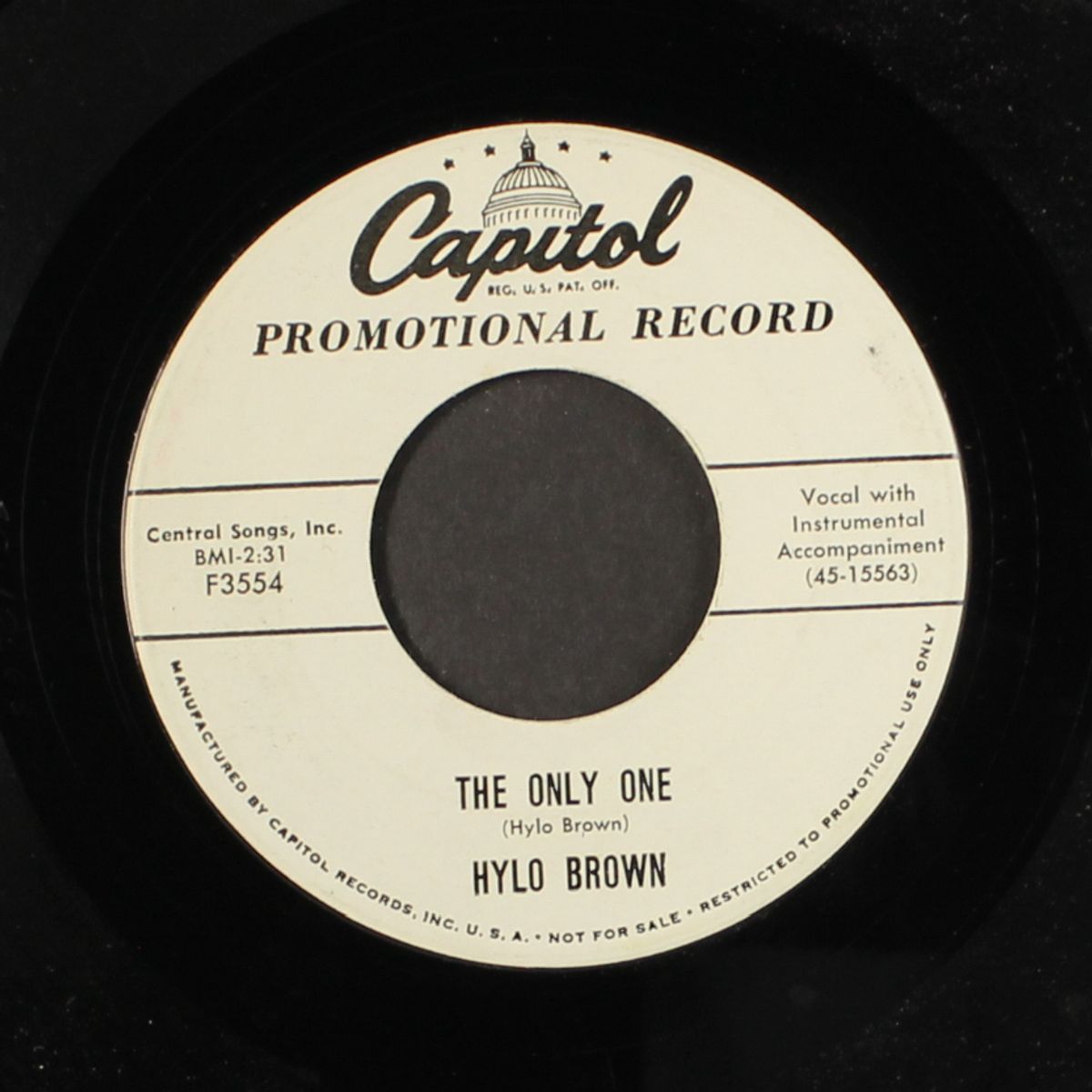 the only one / prisoner's song by HYLO BROWN