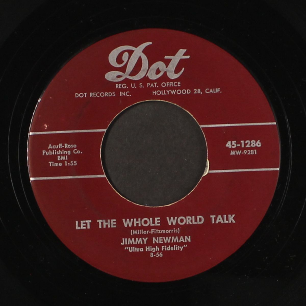 honky tonk tears / let the whole world talk by JIMMY NEWMAN