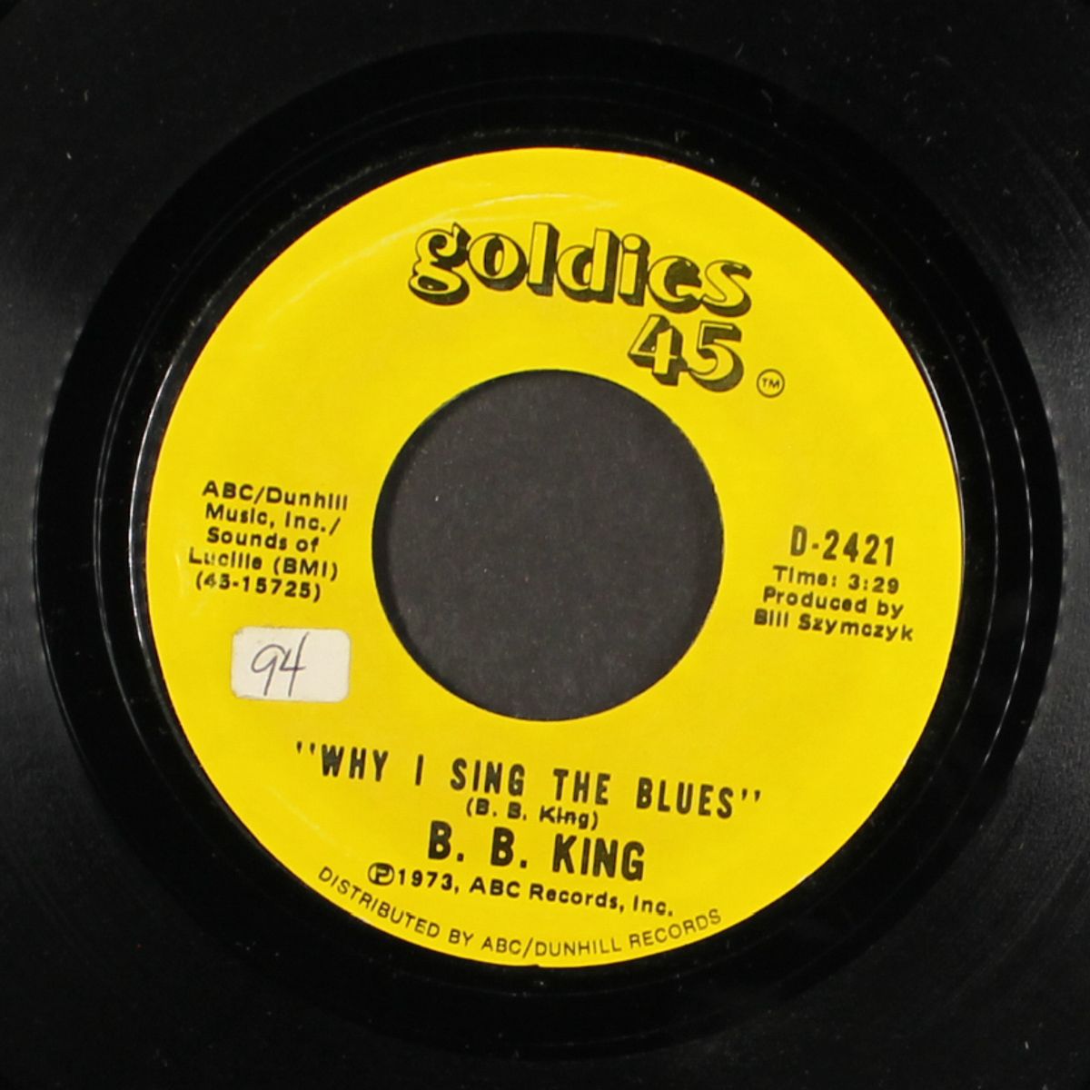 why i sing the blues / get off my back woman by B.B. KING