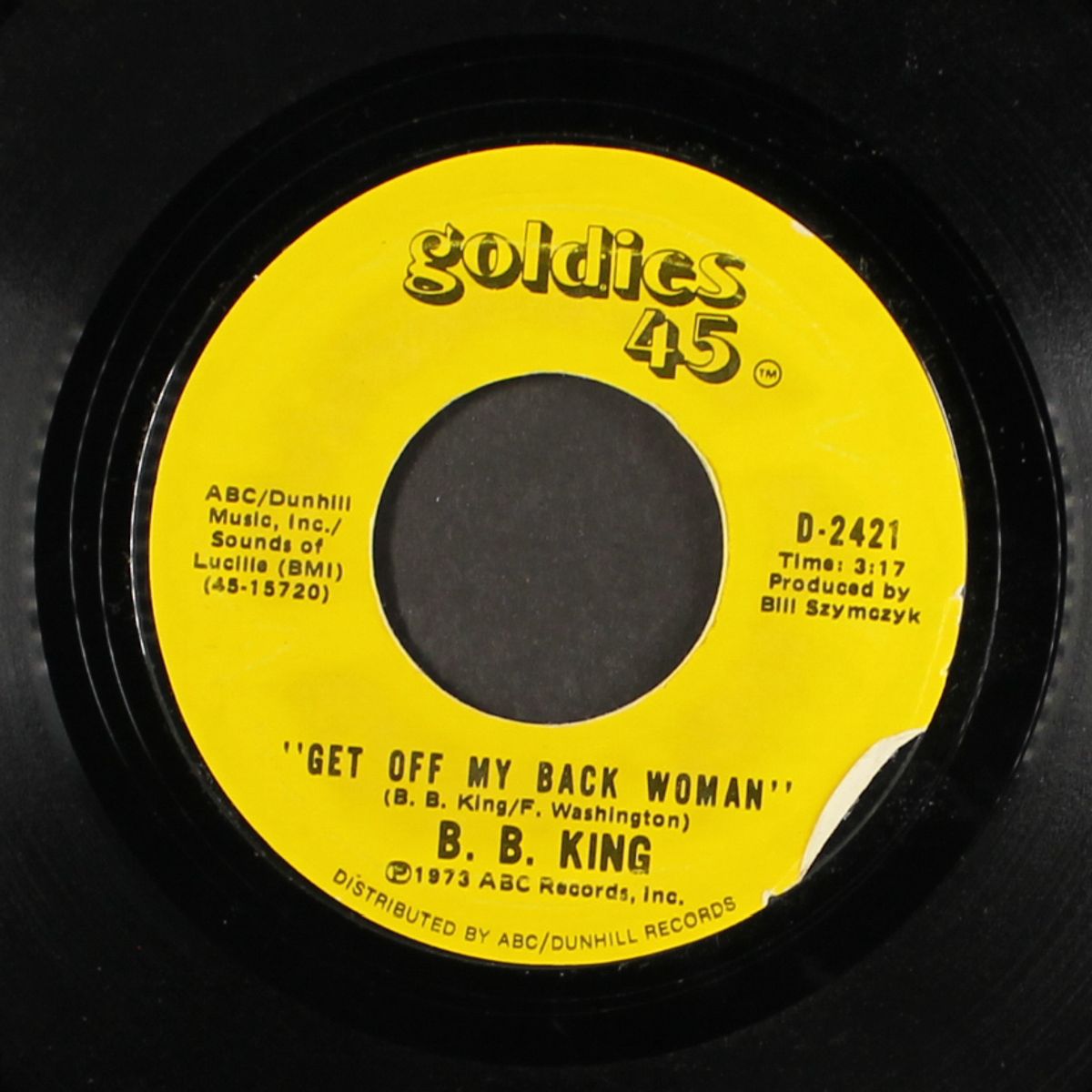 why i sing the blues / get off my back woman by B.B. KING