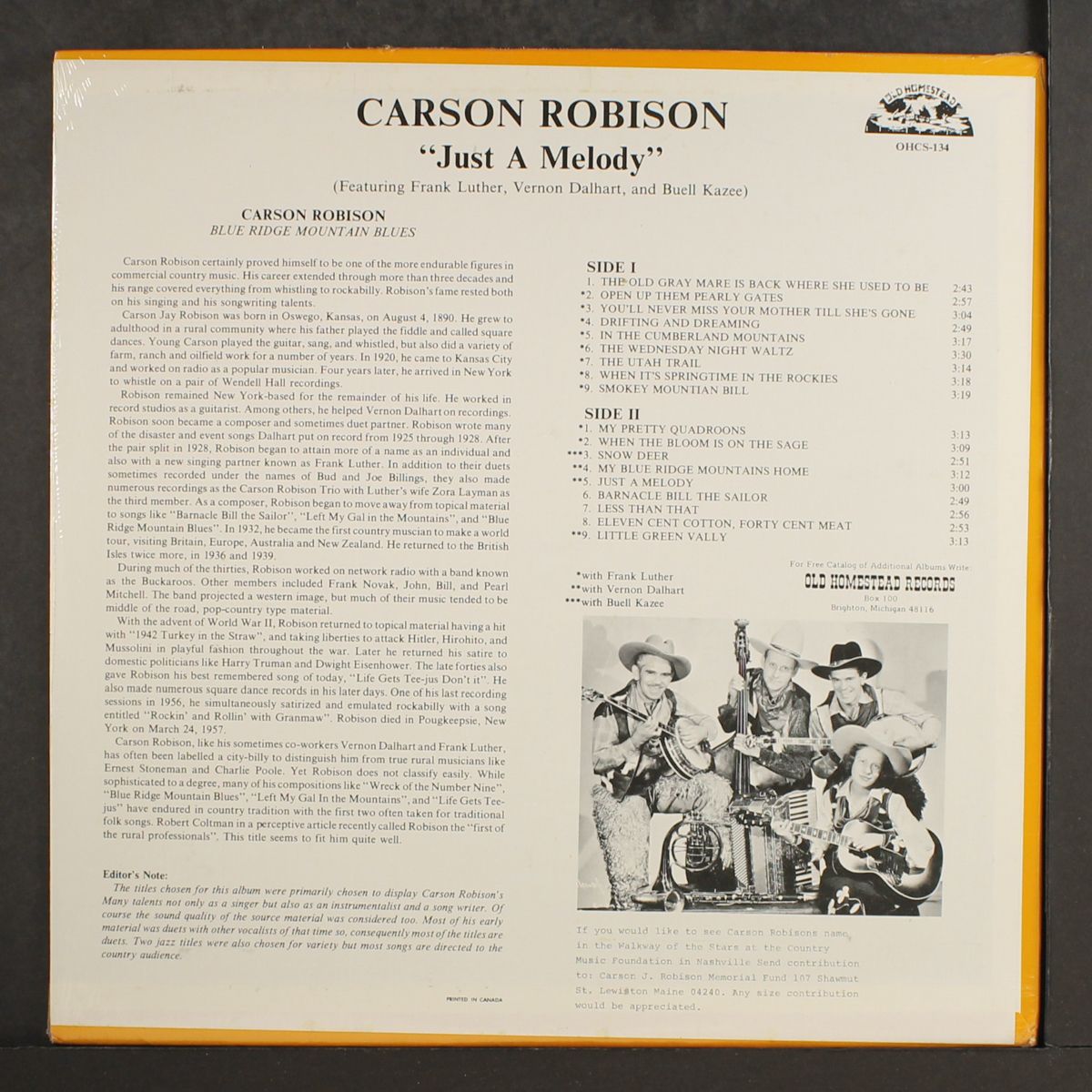 just a melody by CARSON ROBISON