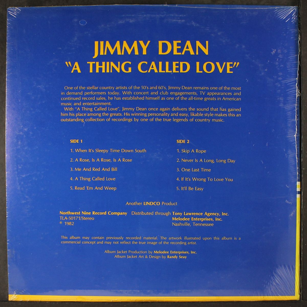 a thing called love by JIMMY DEAN