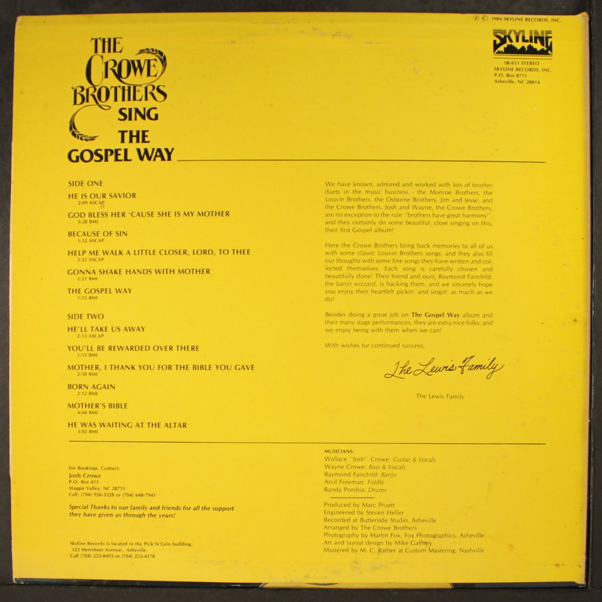 sing the gospel way by CROWE BROTHERS