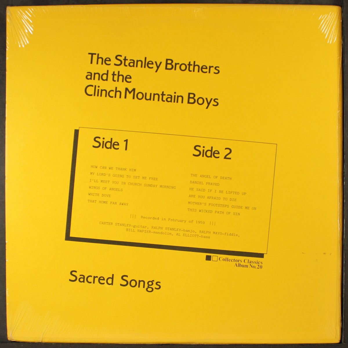 sacred songs by STANLEY BROTHERS