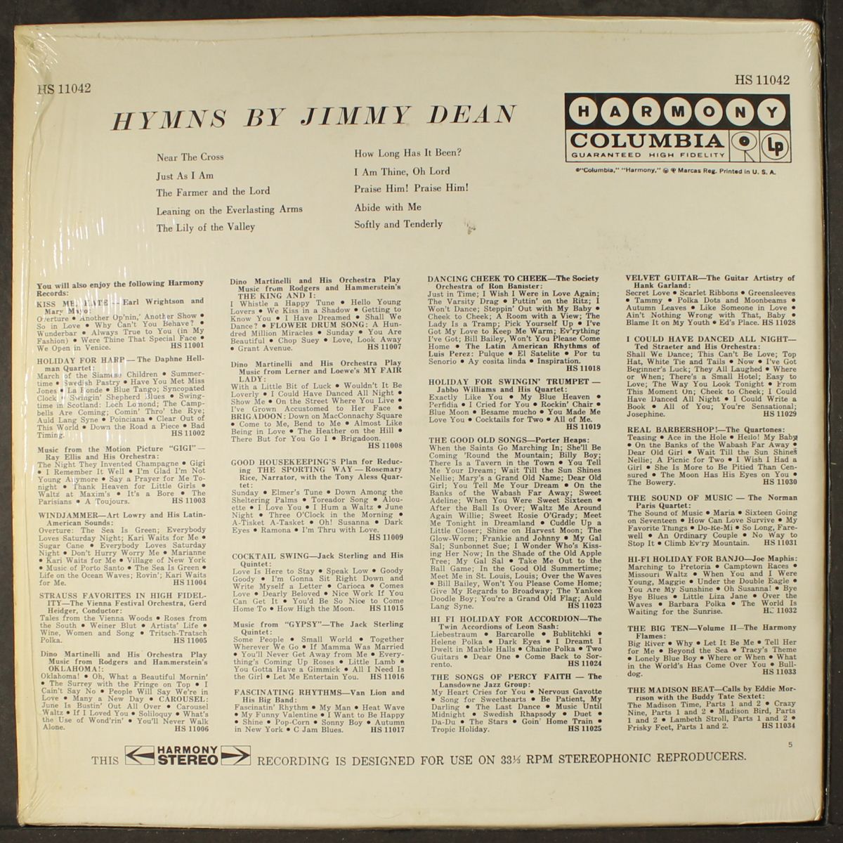 hymns by by JIMMY DEAN