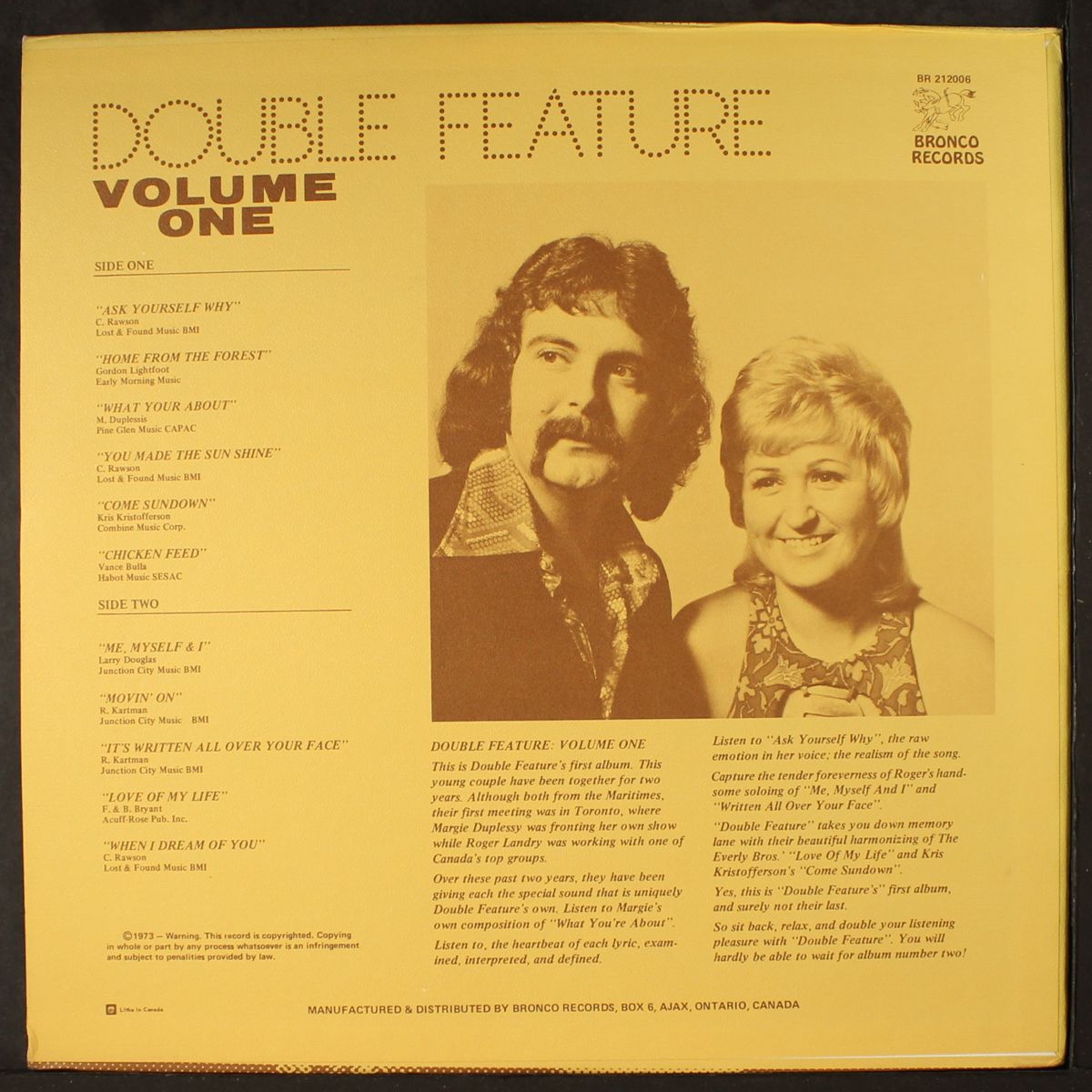 volume one by DOUBLE FEATURE