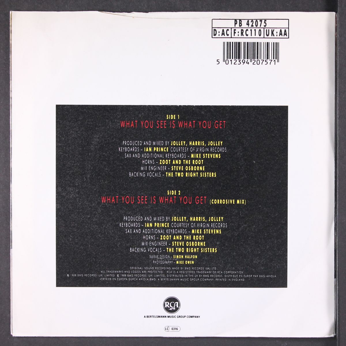what you see is what you get / corrosive mix by GLEN GOLDSMITH
