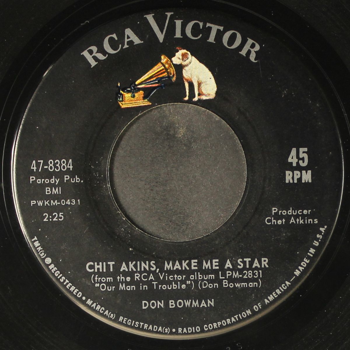 chit atkins, make me a star / i never did finish that song by DON BOWMAN