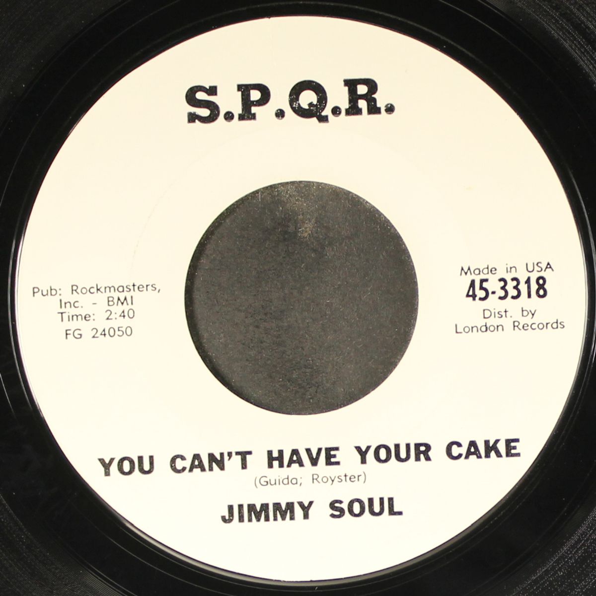 take me to los angeles / you can't have your cake by JIMMY SOUL
