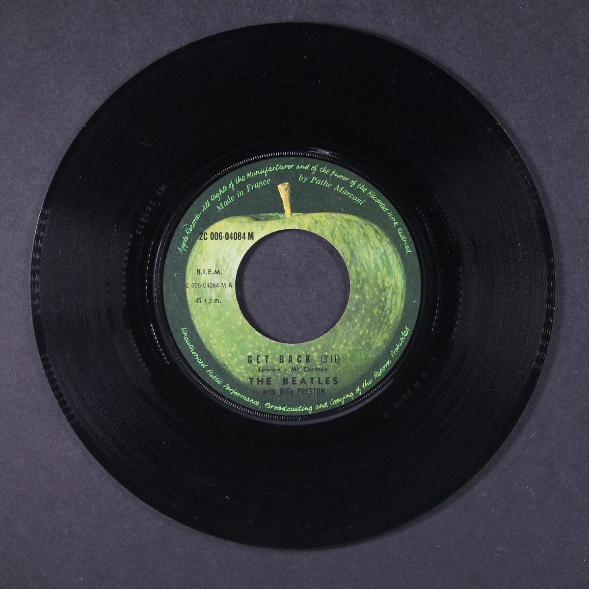 get back / don't let me down by BEATLES (WITH BILLY PRESTON)