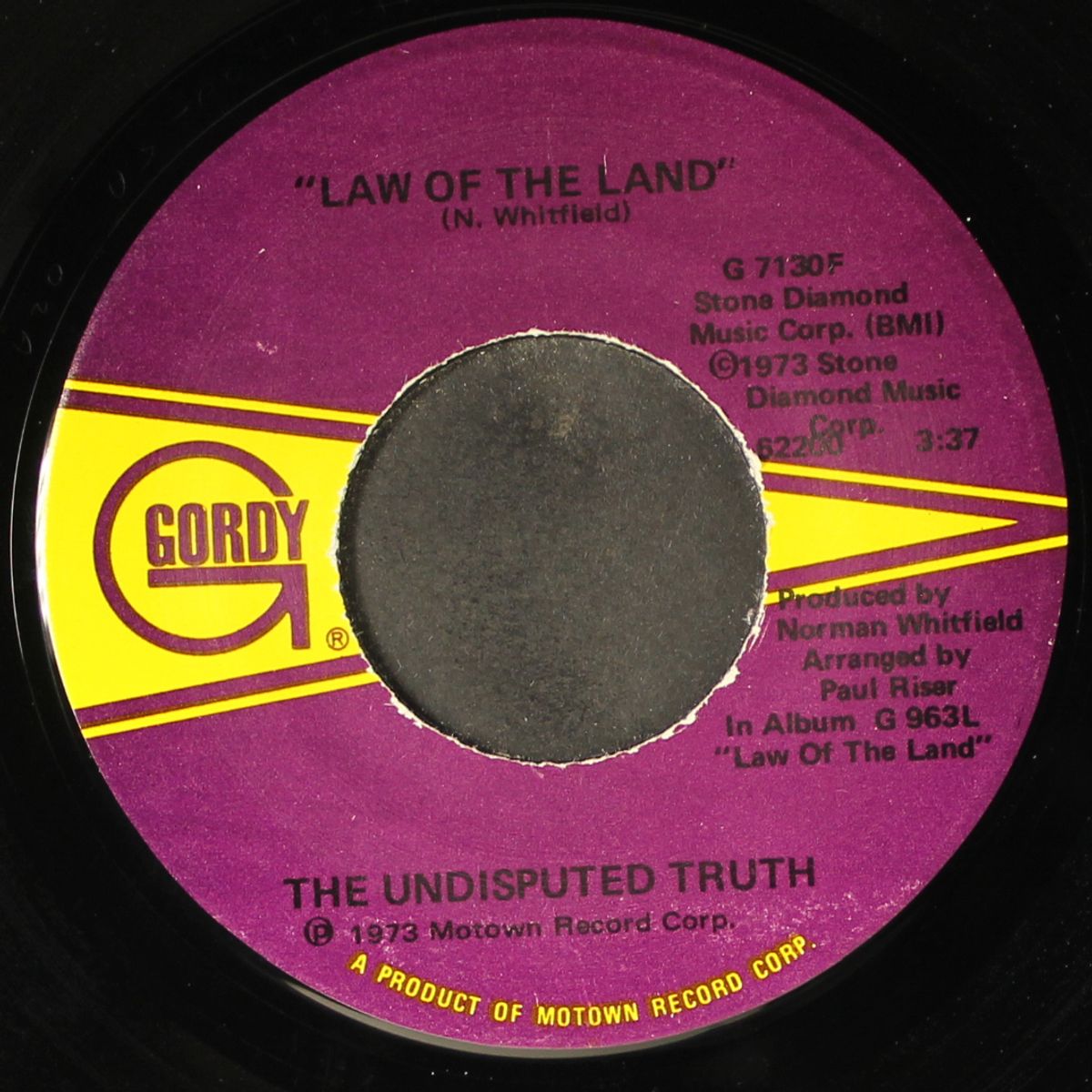 law of the land / just my imagination by UNDISPUTED TRUTH