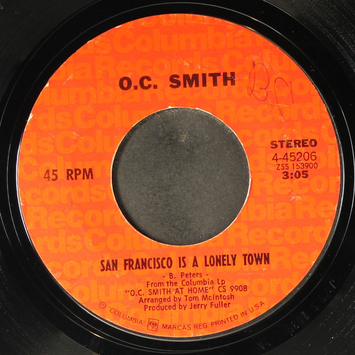 baby i need your loving / san francisco is a lonely town by O.C. SMITH