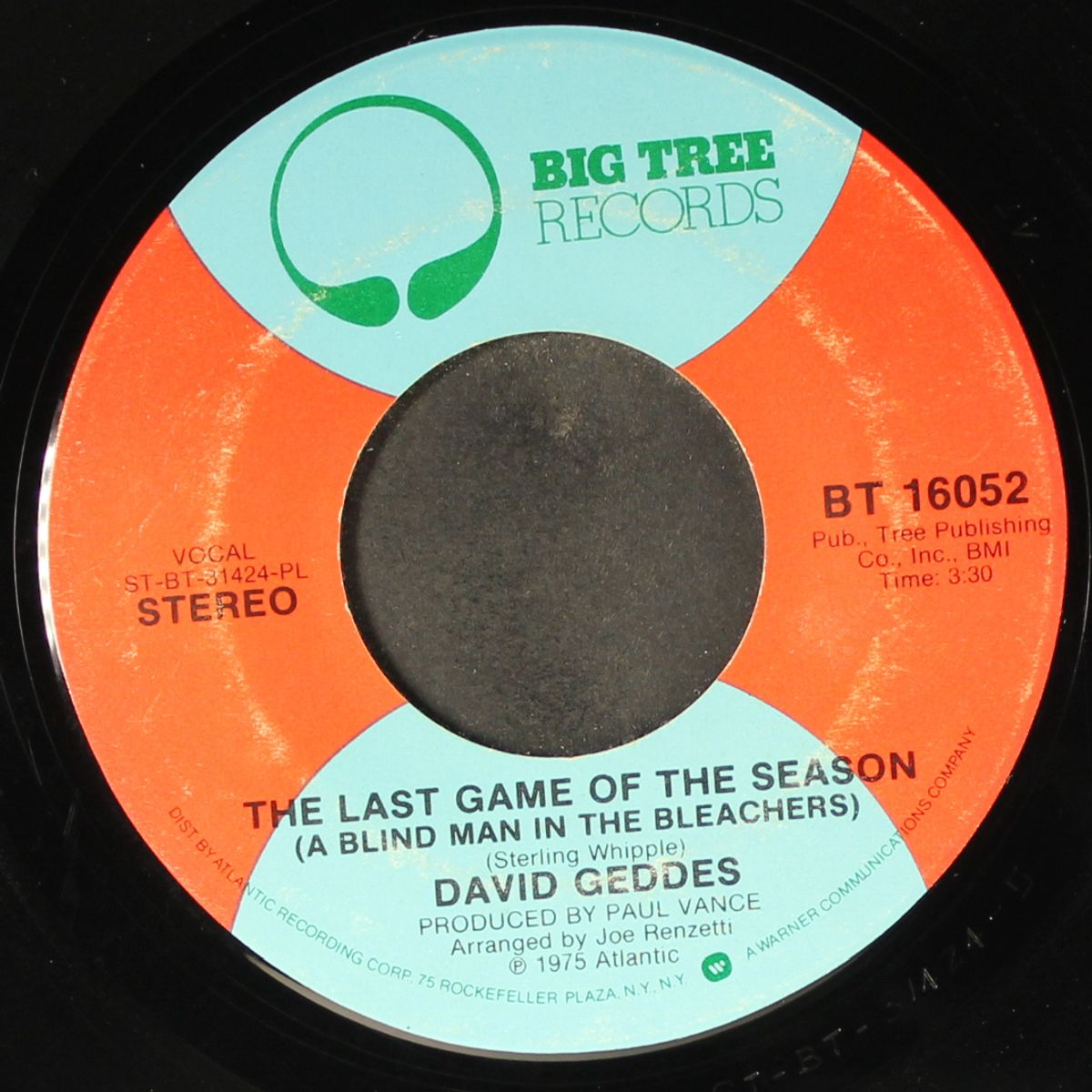wise up girl / the last game of the season by DAVID GEDDES