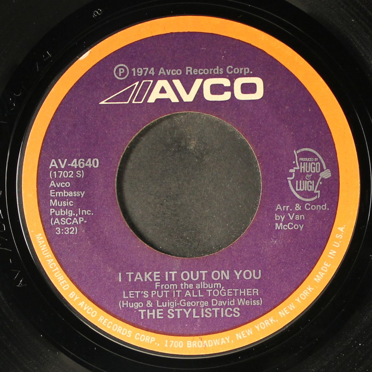 let's put it all together / i take it out on you by STYLISTICS
