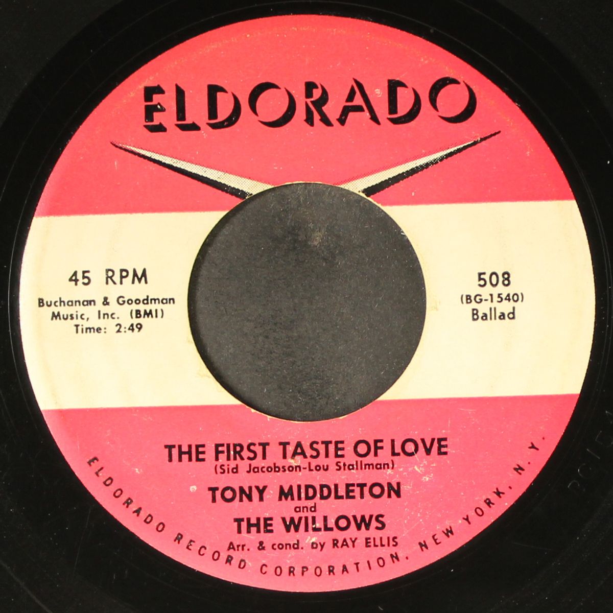 only my heart / the first taste of love by TONY MIDDLETON & WILLOWS