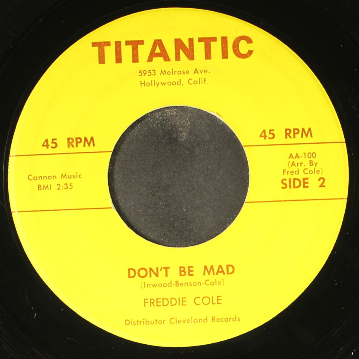 little boy / don't be mad by FREDDIE COLE